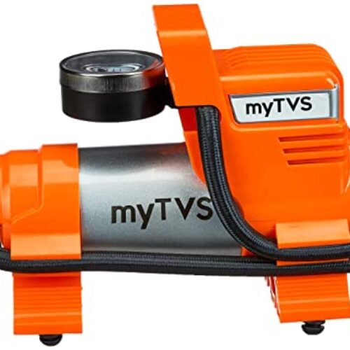 My Tvs Car Inflator TVS TI-4 Car Metallic Heavy Duty Tyre Inflator Portable Air Pump Compressor