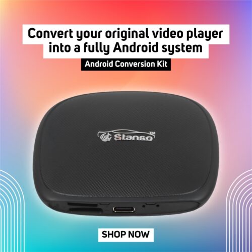 Stanso Play2video Pro Wireless Car play and Android Auto Adapter 2024 – YouTube/Netflix/Spotify,5GHz Wi-Fi ,Plug And Play