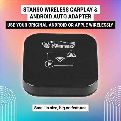 STANSO Wireless CarPlay/Android Auto Adapter – High Performance, Low Latency